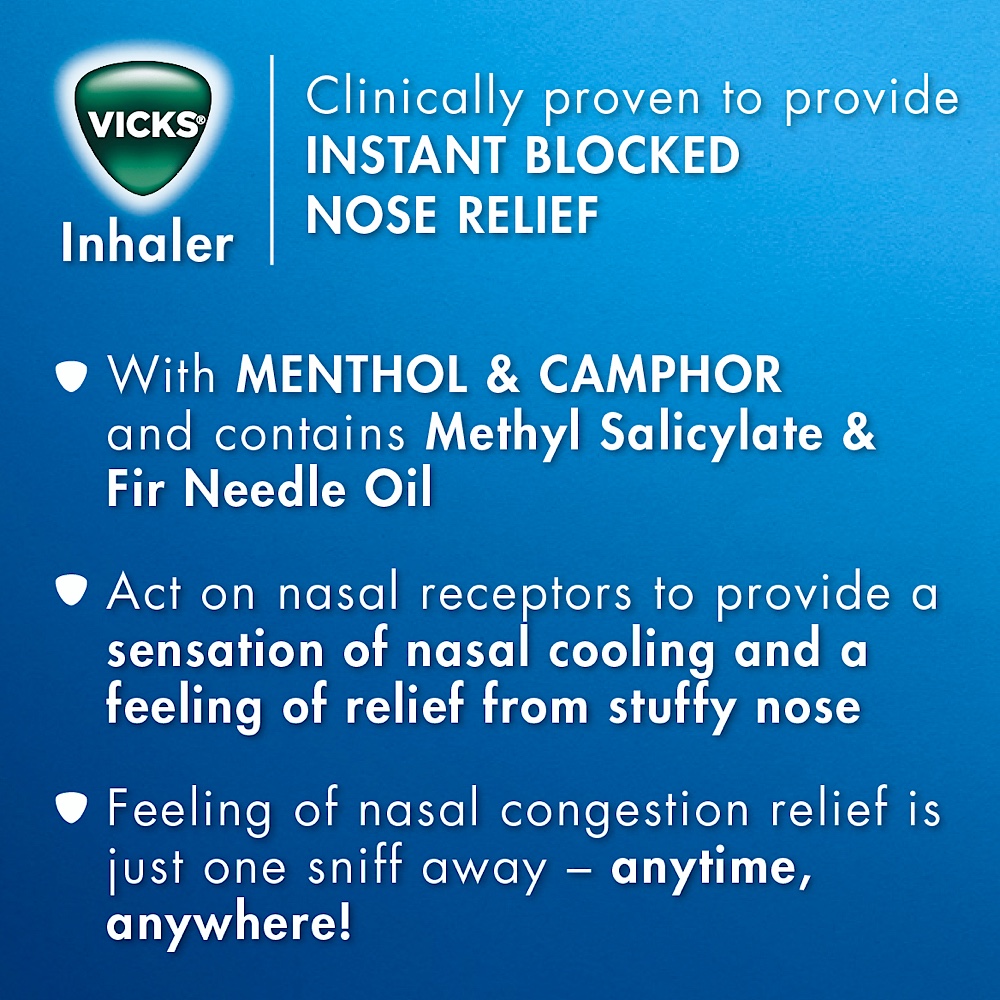 Buy Vicks Nasal Spray Decongestant Inhaler 0.5mL Online at Chemist